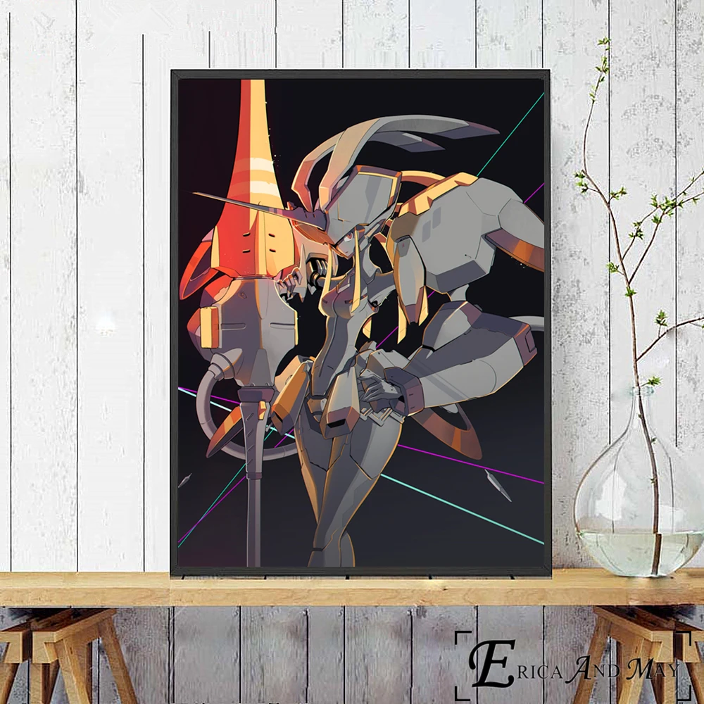 Постеры и принты в стиле аниме Darling In The Franxx Картина на холсте винтажная картина