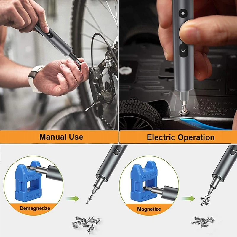 

28 in 1 Has 24 Drill Bits and 3 Led Lights and Magnetic Pads for Mobile Phones, Computers and Other Electronic Products
