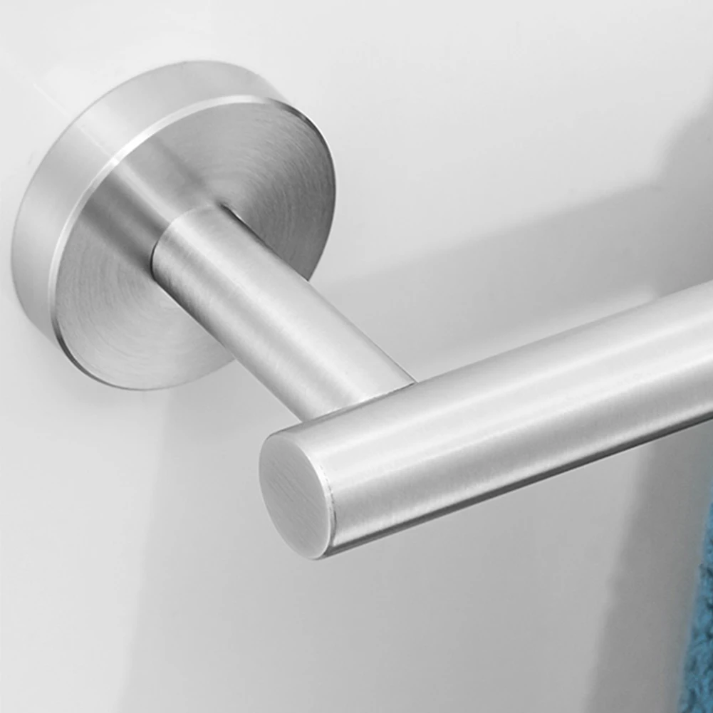 

Multifunction Modern Easy Install Bathroom Hardware Set Hotel Wall Mounted Stainless Steel Brushed Durable Toilet Paper Holder