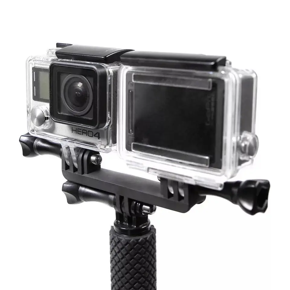 Двойной кронштейн мостовой Соединительный Винт для Gopro hero 10 9 8 7 6 5 4 3 + XiaoMi Yi SJ4000 SJ5000