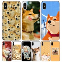 japanese shiba inu cute smile dog phone case for iphone 13 12 11 pro max 6 x 8 6s 7 plus xs xr mini 5s se 7p 6p pattern cover co