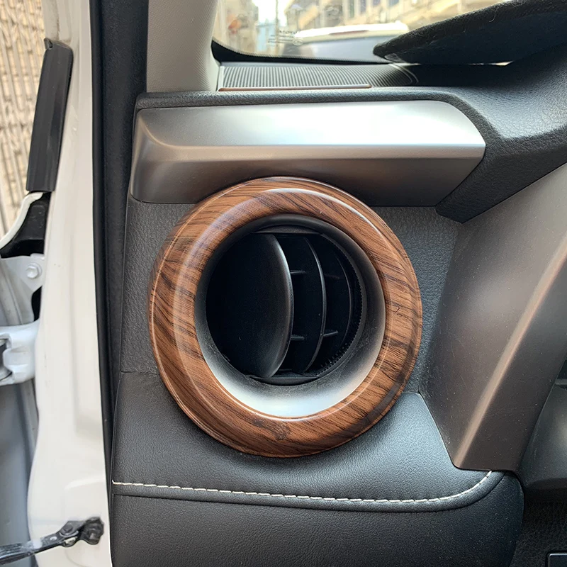 Для Toyota RAV4 RONGFANG 2016 2017 2018 2019 внутренняя дверная панель с отделкой под дерево ручка