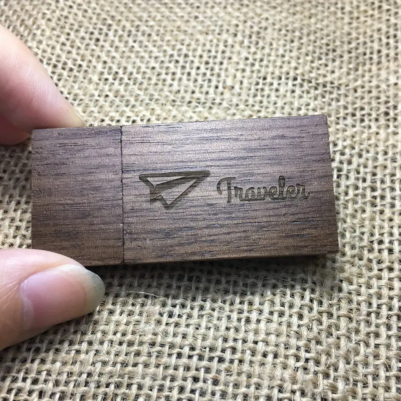 (10 шт. Бесплатный Пользовательский логотип) грецкий орех дерево Флешка usb флеш