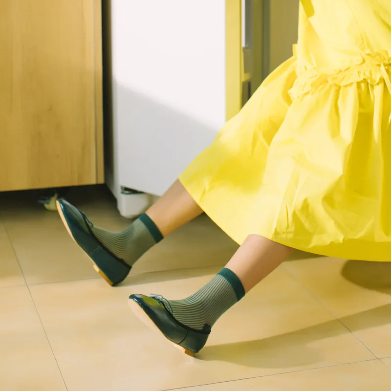 Женские носки высококачественные модные летние прозрачные в Корейском стиле для