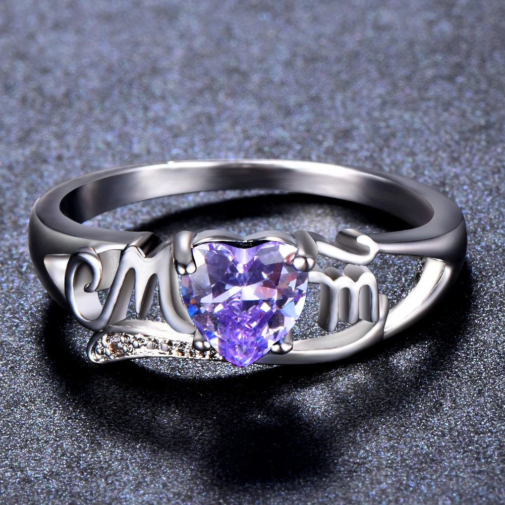 Женское кольцо с цирконием Blaike белое золото Ювелирное Украшение на день матери