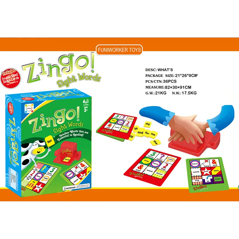 Новое поступление 2020 5 типов быстрый бинго цифры образовательные и слова картина