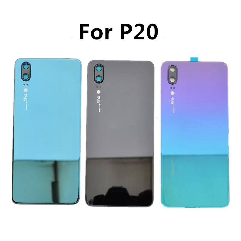 Сменный Чехол для задней крышки батареи + клей huawei P20/P20 Lite Nova 3e чехол стеклянного