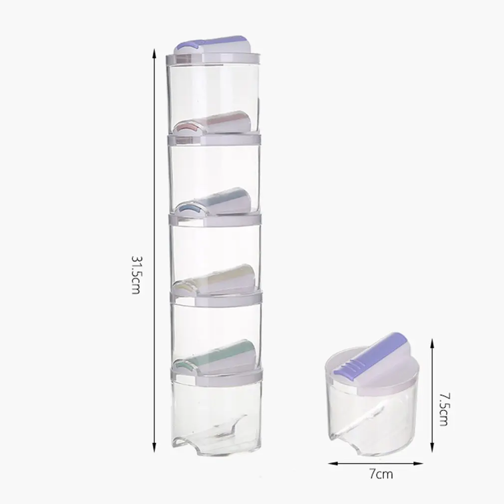 5 шт. Штабелируемый приправа набор Танков для здорового питания