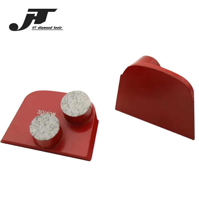 2 Bars  Diamond Grinding Shoe Pads Tools For Soft, Medium, Hard Concrete Floor 12Pcs Free  Shipping