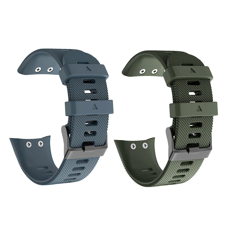 2x сменный ремешок для Garmin Forerunner GPS часы 35 силиконовый ремешок-темно-синий и
