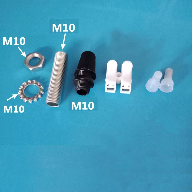 20pcs/lot Common 10 15 20 25mm Lamp Tooth Tube Wire Cable Connector DIY Light Socket Fitting Regular Size | Лампы и освещение