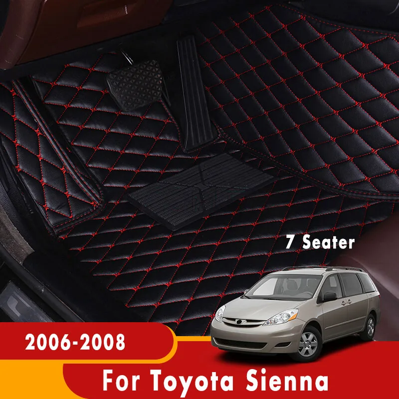 

For Toyota Sienna 2006 2007 2008 (7 seats) Car Floor Mats Rugs Auto Interior Accessories Carpets Decoration Protect