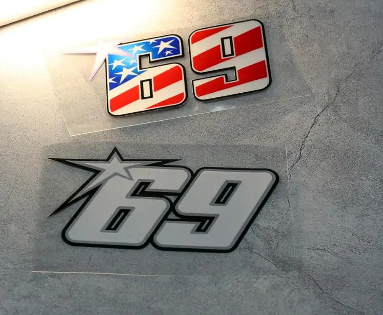 

Motor Sport Nicky Hayden 69 Stickers USA Fag Motocross Decals Motorcycle Racing Sticker Adesivo Reflective For Scooter