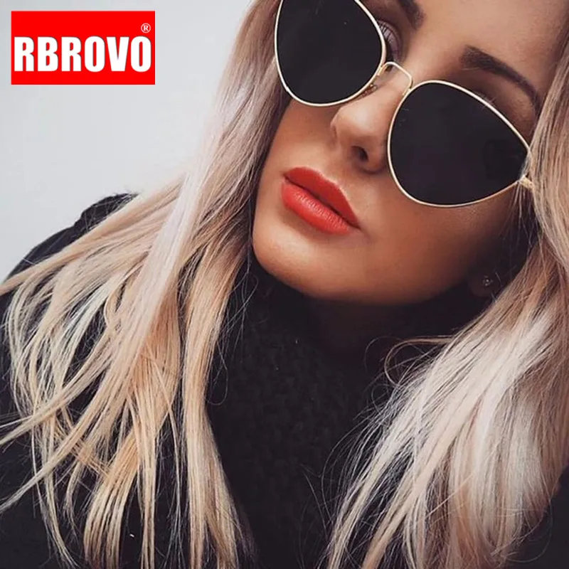 RBROVO 2021 новые металлические солнцезащитные очки кошачий глаз женские брендовые