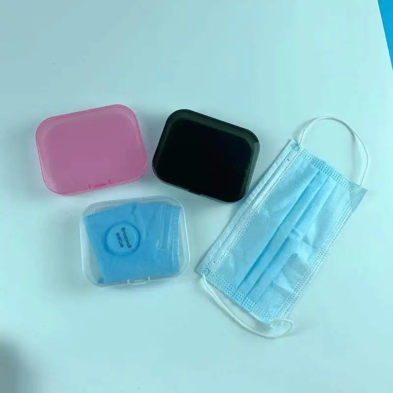

PP Face Mask Storage Box Mask Holder Portable Moisture-Proof Children's Student Mask Box Disposable Mask Storage Case Dust-Proof