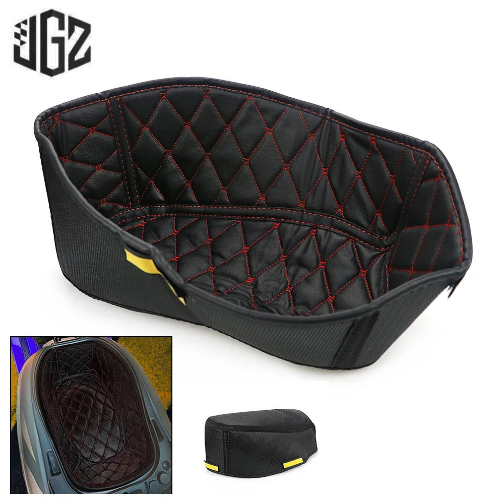 Motorcycle Nylon PU Leather Trunk Liner Interior Inner Pad Seat Bucket Cover Cushion Luggage Mat for PEUGEOT DJANGO QP150T-C