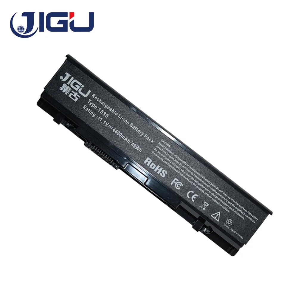 JIGU ноутбука Батарея для Dell Studio KM958 KM965 1555 1557 1558 PP33L PP39L 1535 1536 1537 312 0701 0702 MT264 WU946|battery for