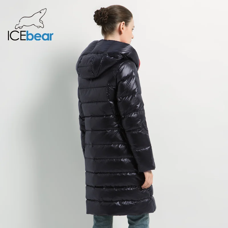 ICEbear 2019 женская зимняя повседневная тонкая куртка модная высокое качество новая