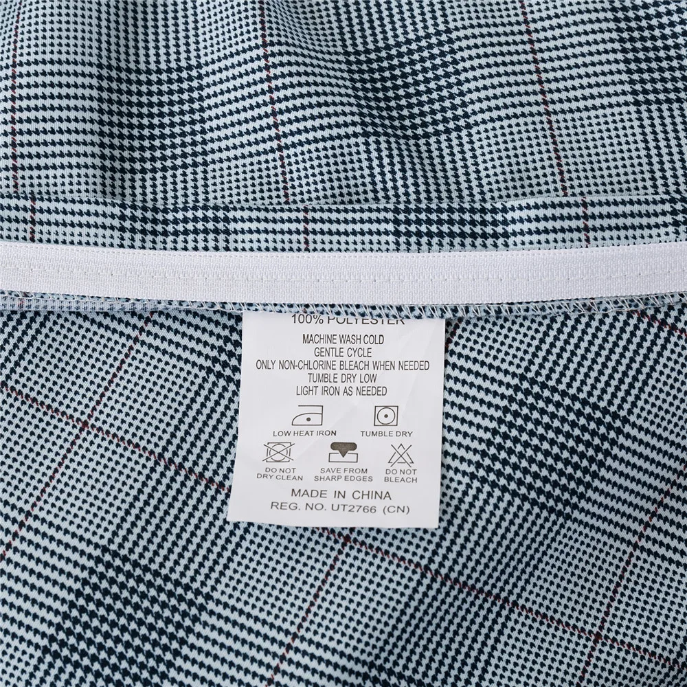 Новый синий клетчатый простой современный европейский Комплект постельного