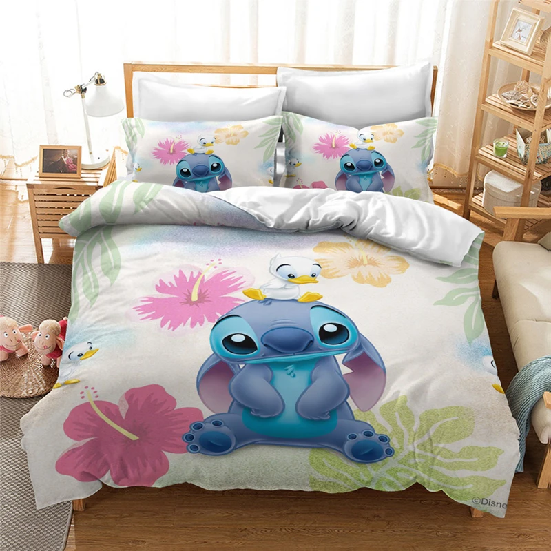 

New Design 3d Stitch Bedding Set Cartoon Bedspread Bedclothes Children's Boy Bedroom Bed Set Single Twin Full Queen King Size