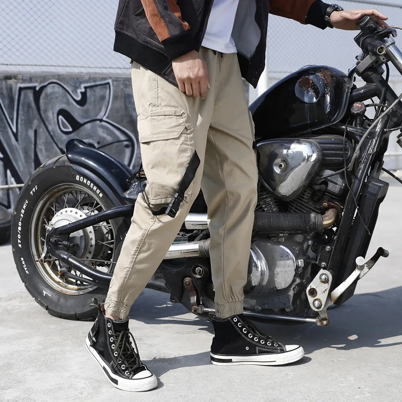 

Overalls Man Popular Logo hip-hop Beam Foot Trousers Trendy Male Sports Haroun Pants Easy Leisure Trousers