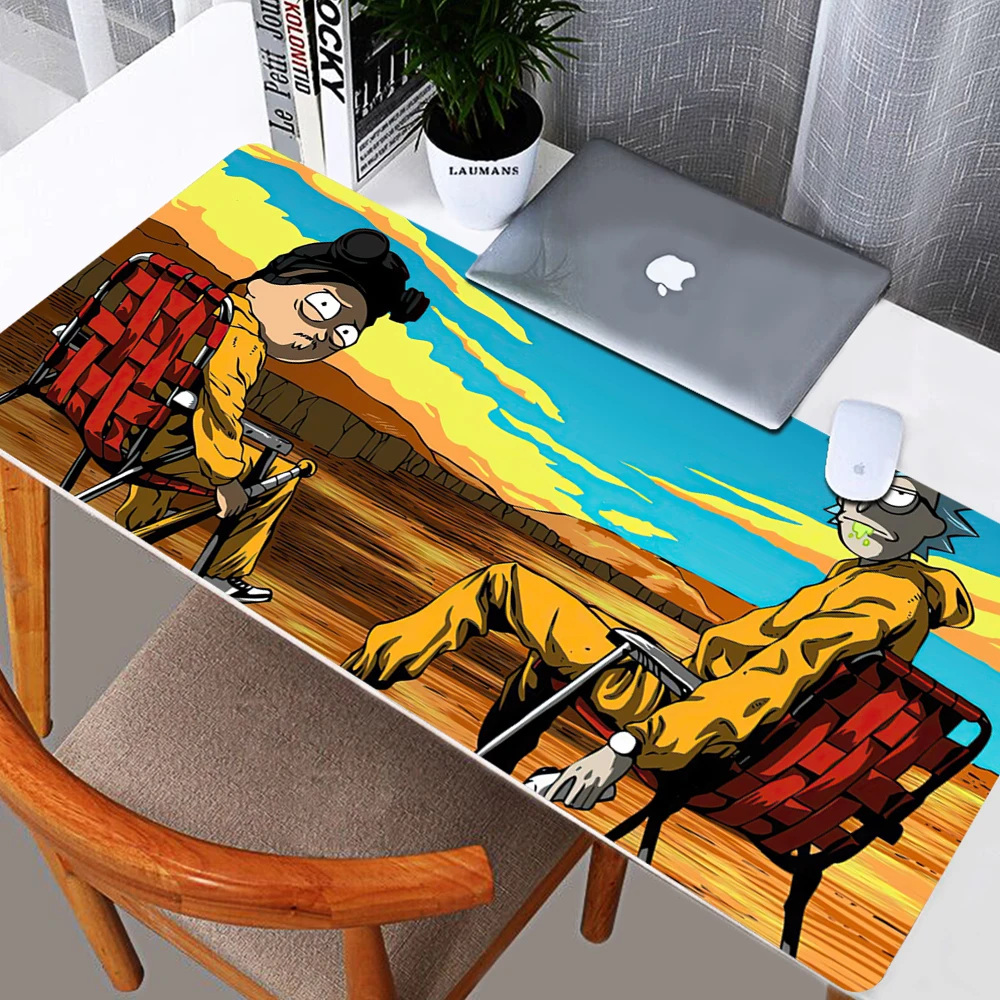 

Large Mouse Pad Anime Morties Computer Mousepad Tapis De Souris for Gamer Office mouse Pad Decoration Desk Mat laptop Table mat