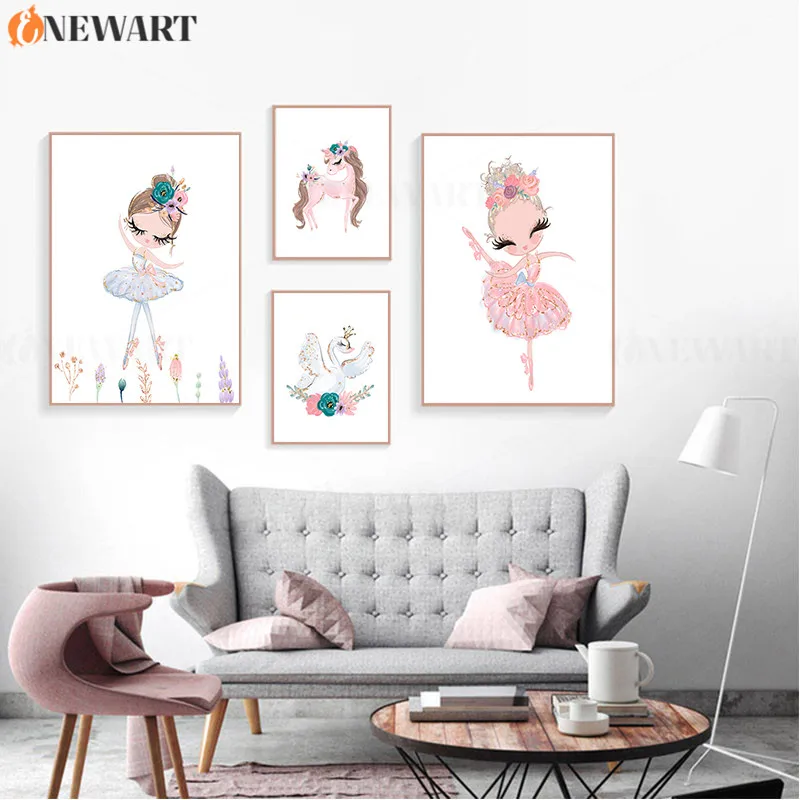 Детский Настенный холст для детской комнаты украшение спальни декоративное