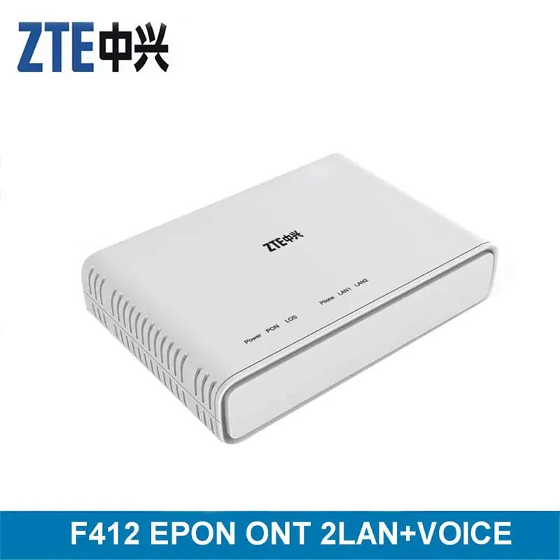 ZTE EPON ONU F412 2GE + 1 POT V5.0 FTTH IPTV Интернет английская версия IPTV|Оптоволоконное