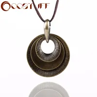 Женщина Цепочки и ожерелья Jewelry основа для кулонов и ожерелья, хлопок длинные Цепочки и ожерелья Для женщин круги ожерелье для женщин ожерелье - изображение