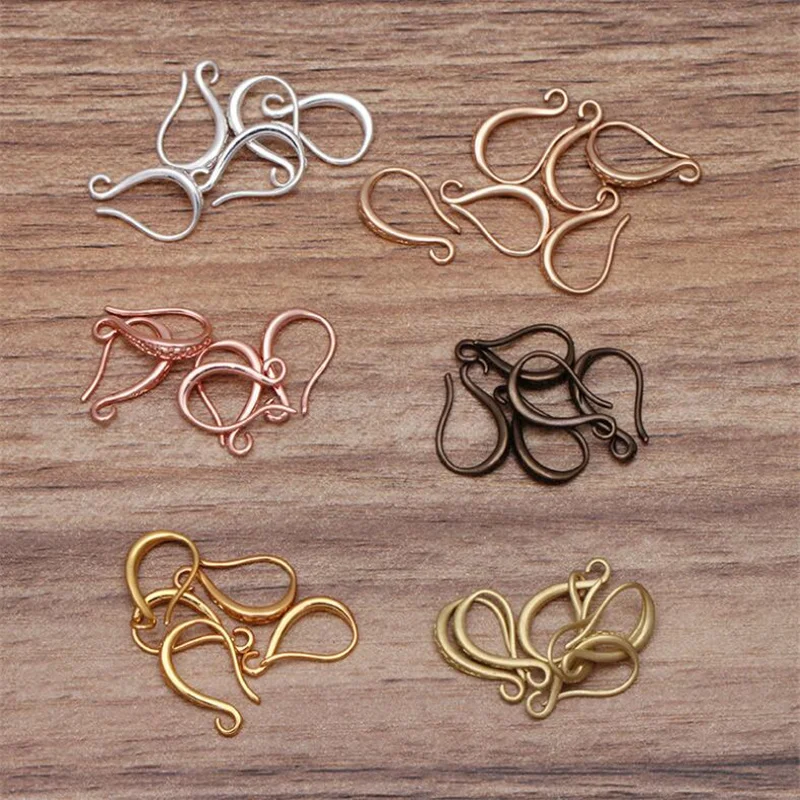 Застежки-крючки для сережек из латуни 10 х15 мм 20 шт. | Украшения и аксессуары