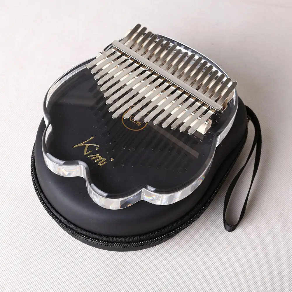 

KiMi 17 Key Kalimba Acrylic Thumb Piano Colorful Acrylic Mbira Sanza with Tuner Hammer Bag Finger Keyboard Musical Instrument