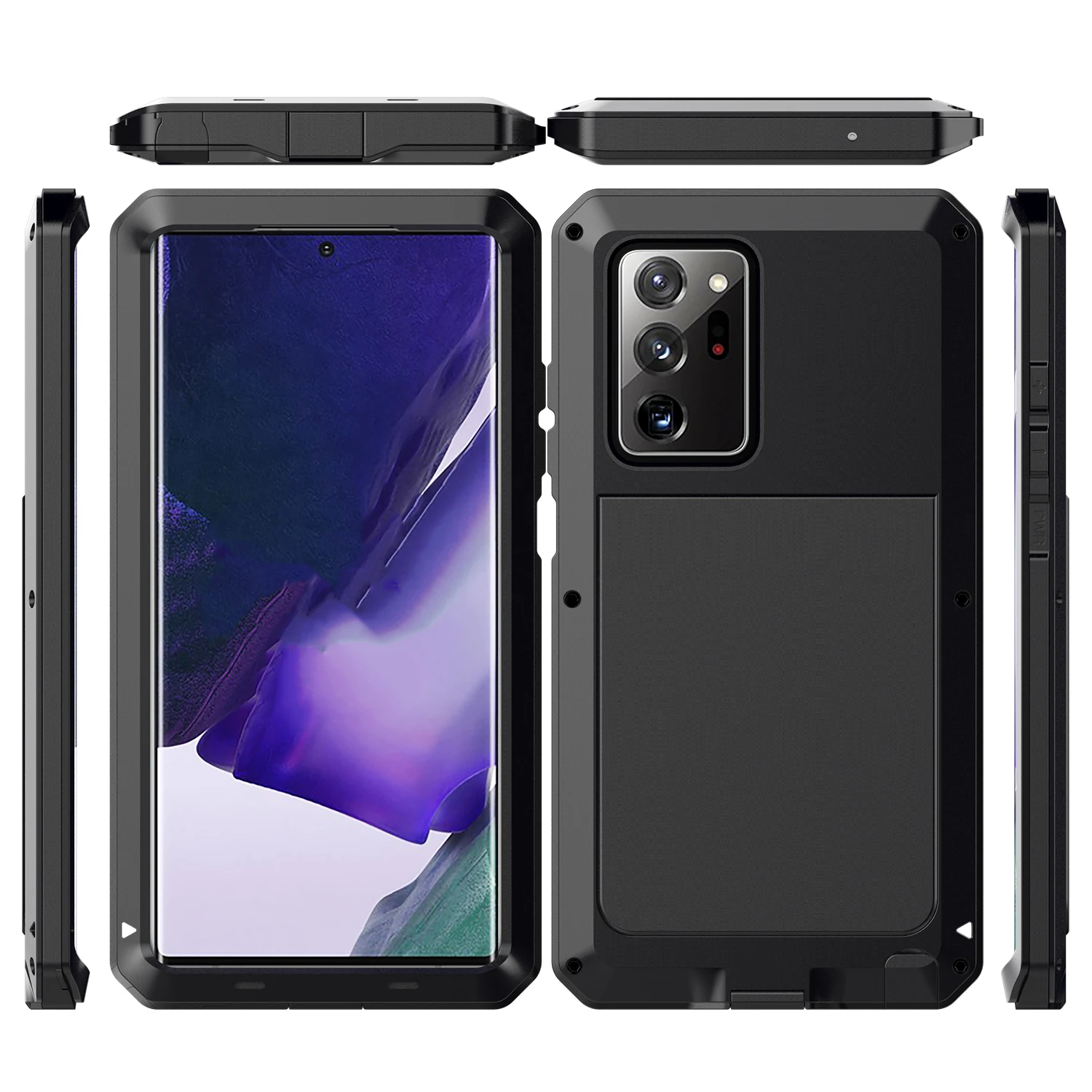 

For Samsung Galaxy Note 20 Ultra Case Aluminum Metal Case Original Shockproof Drop Heavy Duty Protection Doom Armor for note20U