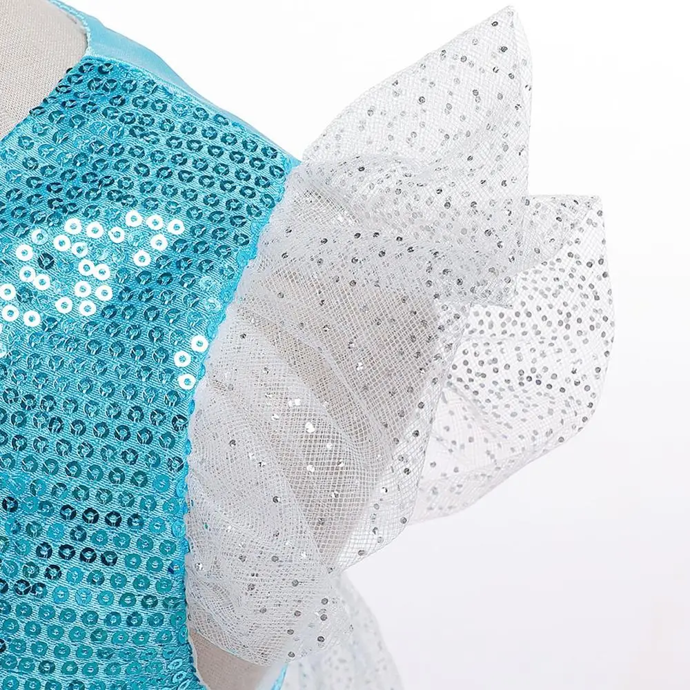 Двух до семи лет Детское платье принцессы для девочек с блестками на день