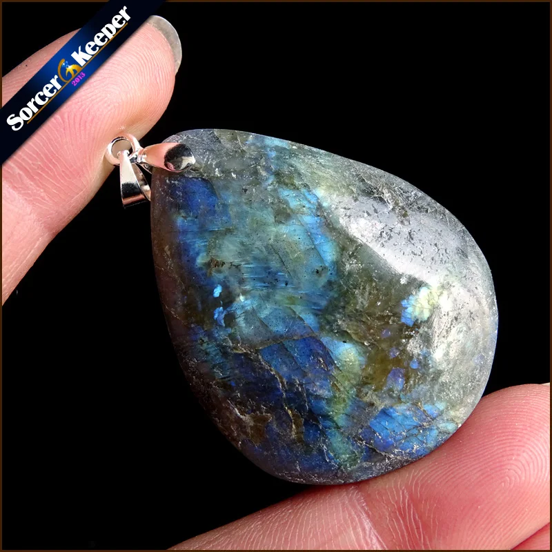 

Women & Men Fashion Jewelry Pendants Necklaces With Chain Wholesale Labradorite Moonstone Quartz Stone Colares Femininos YS960