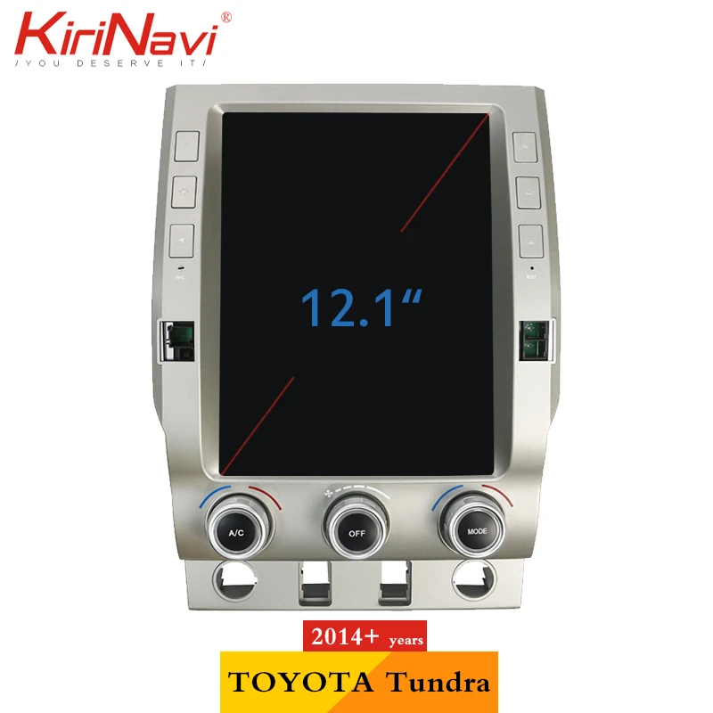 Вертикальный экран KiriNavi в стиле Tesla 12 1 дюймов Android 9 0 автомобильный Dvd плеер для