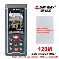 sndway rangefinder laser distance meter digital angle tool laser rangefinder measure color screen camera function sw s120 100m