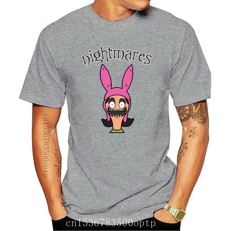 Футболка с изображением изолированного ночного кошмара от Louise Belcher|Мужские