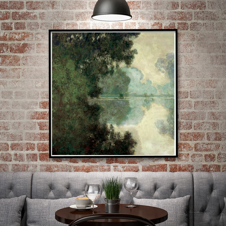 Франция Клода Monet художественное произведение Сенна река холст картины для