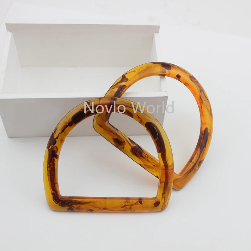 

2-10-20 pieces New 11X11cm D-shaped Tote Bag Durable Lucite-Handled,women purse lucite handle