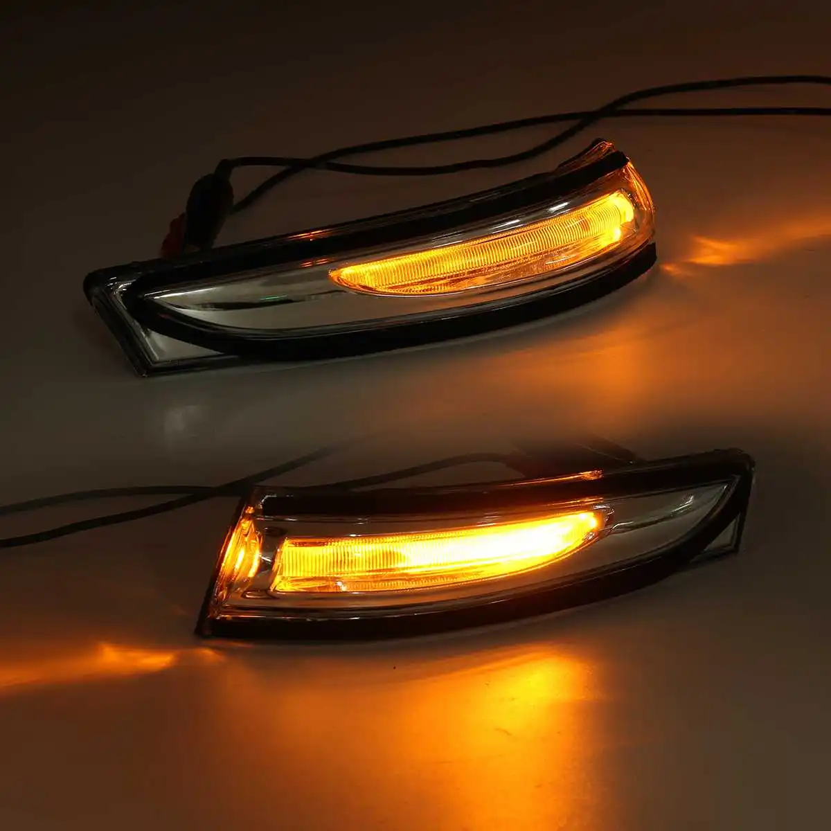 

1Pair Dynamic LED Side Wing Rearview Mirror Light Amber Turn Signal Indicator Lights Lamp for Hyundai Accent Verna 2011-2017