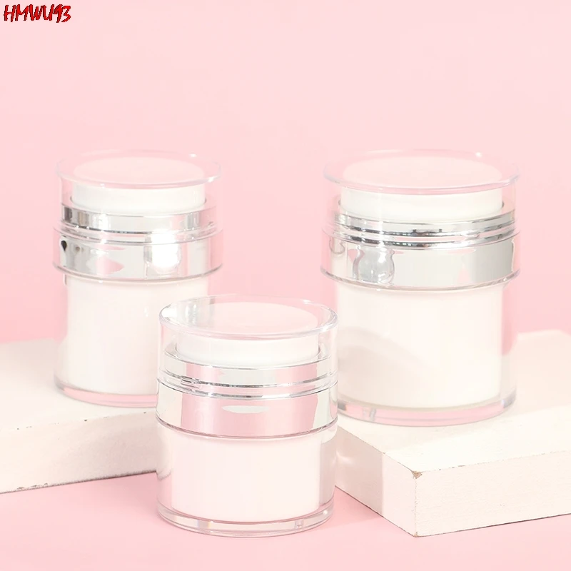 

NEW Airless Pump Jars Empty Refillable Makeup Cosmetic Jar Containers Travel Lotion Cream Bottle Sample Vials DIY Make Up Tools