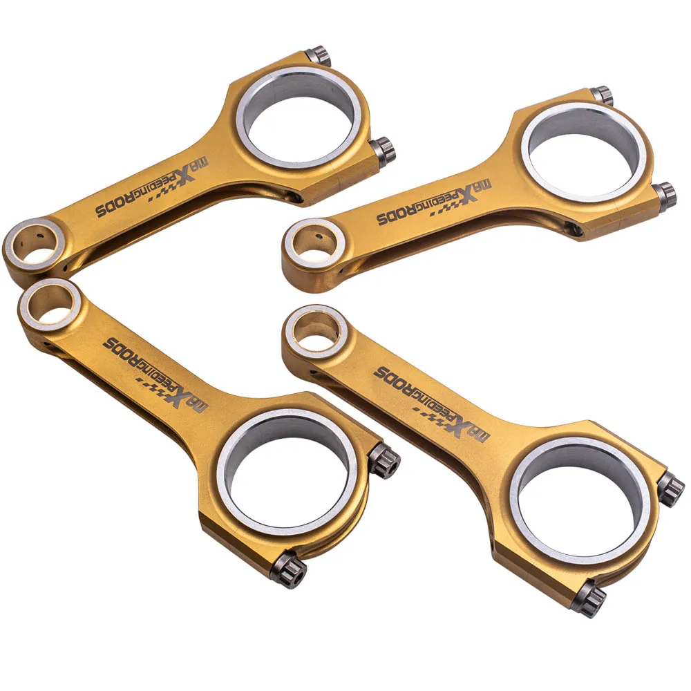 

4pcs 133mm Titanizing Connecting Rods Rod For Mazda MX5 1.6 16v Miata 1.8 Pleuel ARP Bolts Connect Rod Pleuel Bielle Conrod