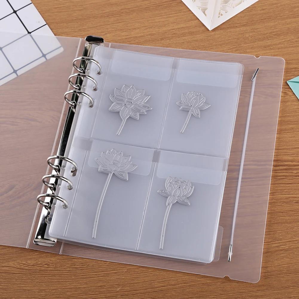 

Книга для хранения пресс-форм для скрапбукинга альбома внутренняя Обложка для страниц шаблон контейнер DIY трафарет Органайзер брошюра