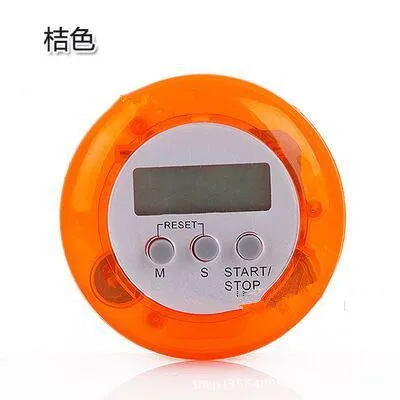 Orange Новинка 7 цветов супер тонкий lcd цифровой экран кухонный таймер квадратный кухонный будильник прямого и обратного счета магнитные часы - Цвет: Orange