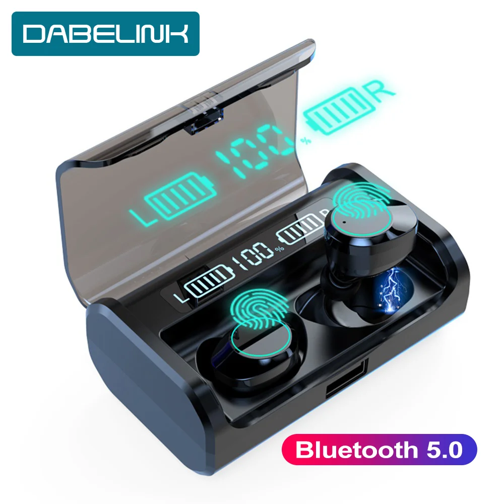 Беспроводные наушники Bluetooth Hi Fi TWS Air buds светодиодный дисплей сенсорные HD стерео с