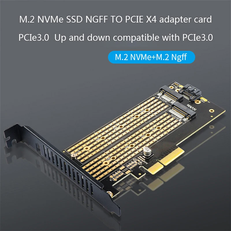 

1 шт. адаптер карты SK6 M.2 NVMe SSD NGFF к PCIE X4 адаптер M ключ B Ключ двойная интерфейсная карта
