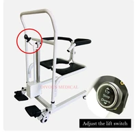 free shipping new design electric patient transfer lift wheelchair toilet bath commode chair old man moving wheelchair