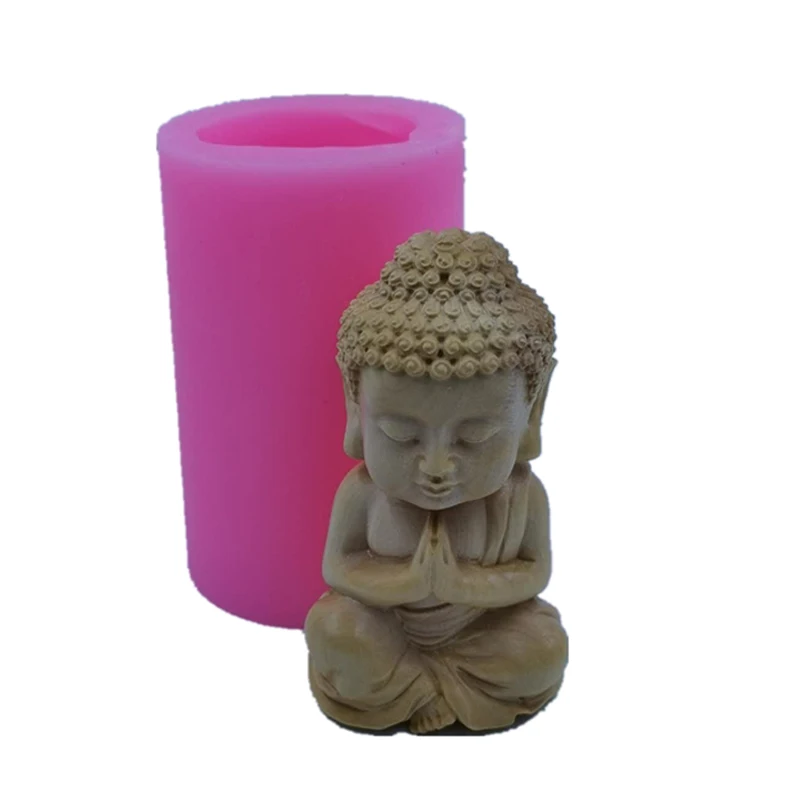 

3D Mini Buddha Statue Soap Candle Silicone Mold Candle Wax Molds Resin Epoxy Gypsum Crafts Decorating Mould