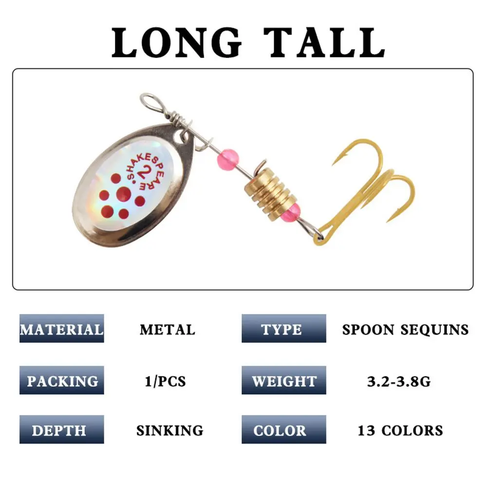 

Металлическая Рыболовная Приманка в форме ложки, 55/31 г