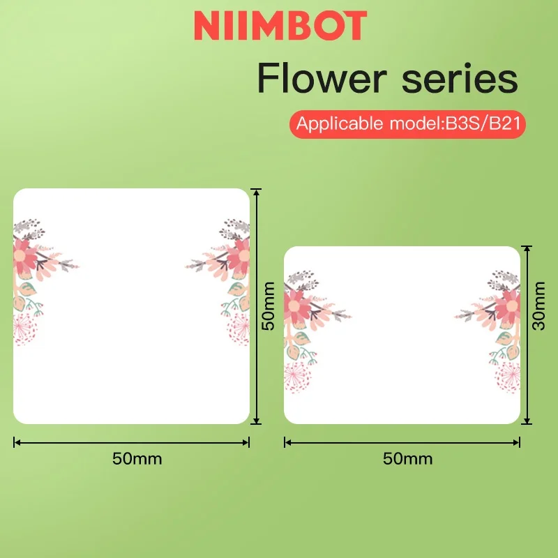 

Niimbot B21/B3s Label Printing Paper Transparent Name Sticker Sticker Waterproof Self Adhesive Cartoon Name Sticker